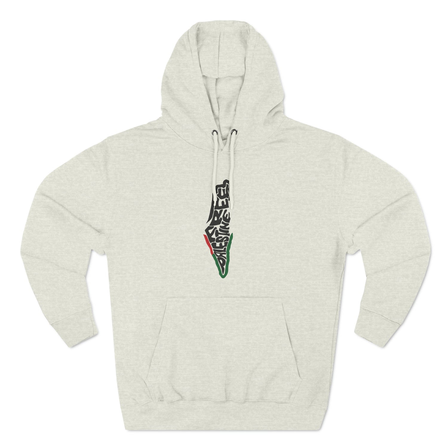 Free Palestine Map Unisex Premium Pullover Hoodie