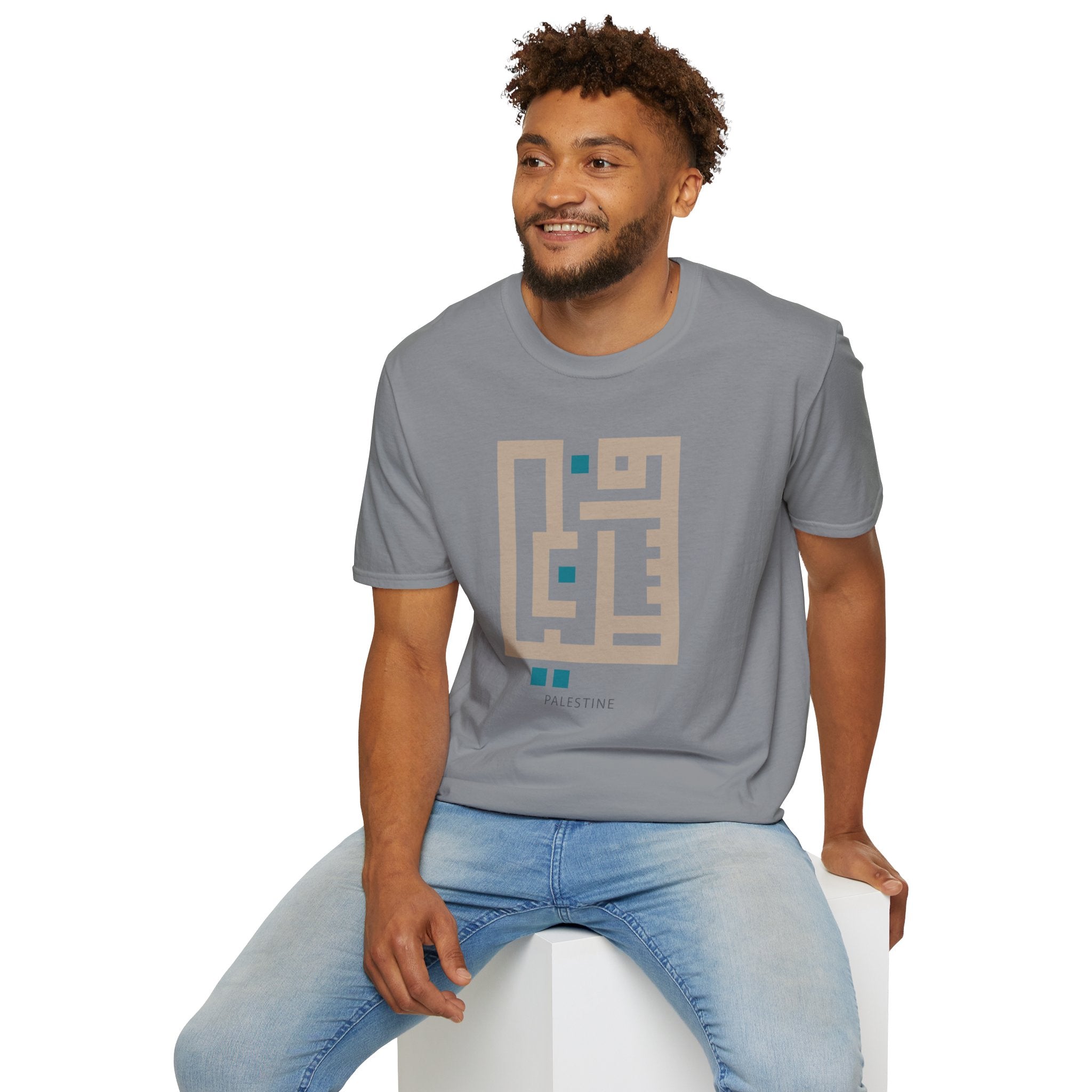 Palestine Kufic Softstyle Unisex T-Shirt