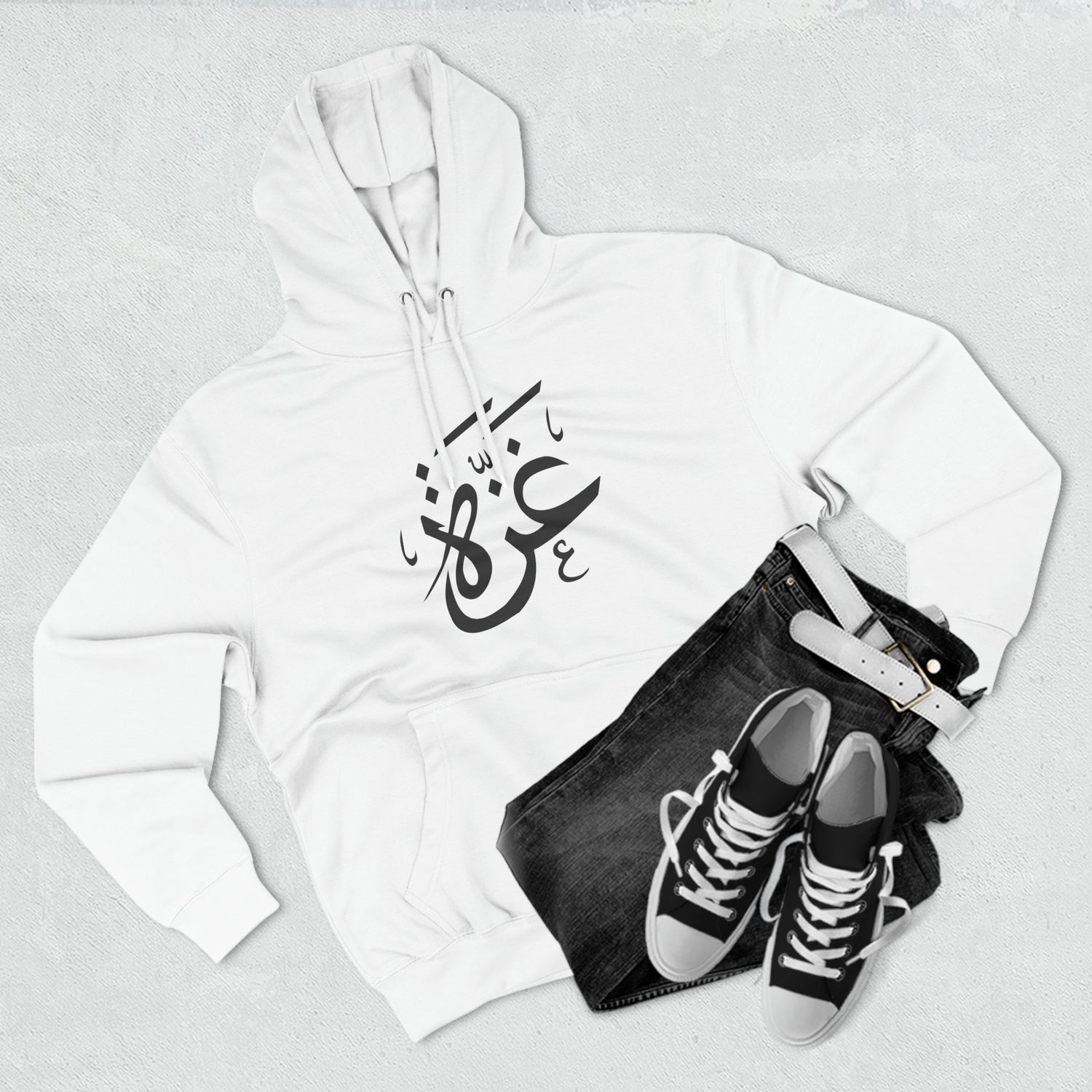 Gaza Calligraphic Unisex Premium Pullover Hoodie