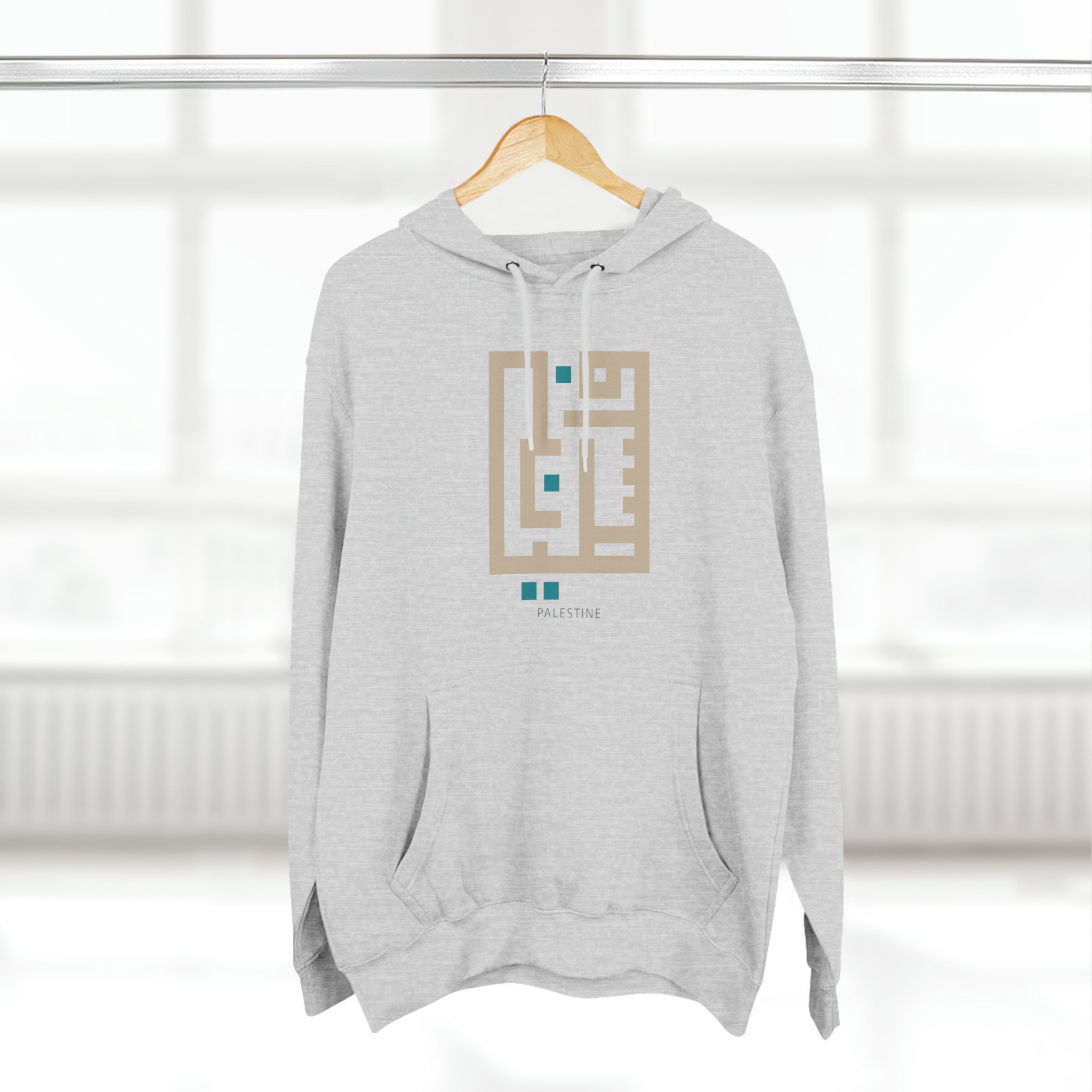 Palestine Kufic Unisex Premium Pullover Hoodie