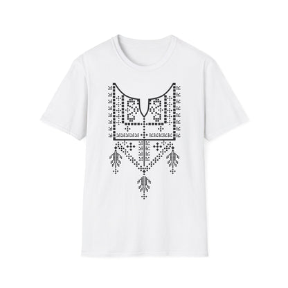 Tatreez Black Softstyle Unisex T-Shirt