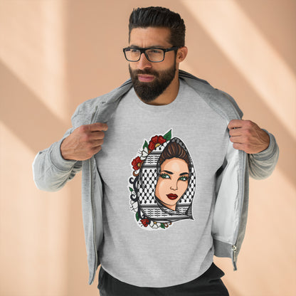 Palestinian Beauty Unisex Premium Crewneck Sweatshirt