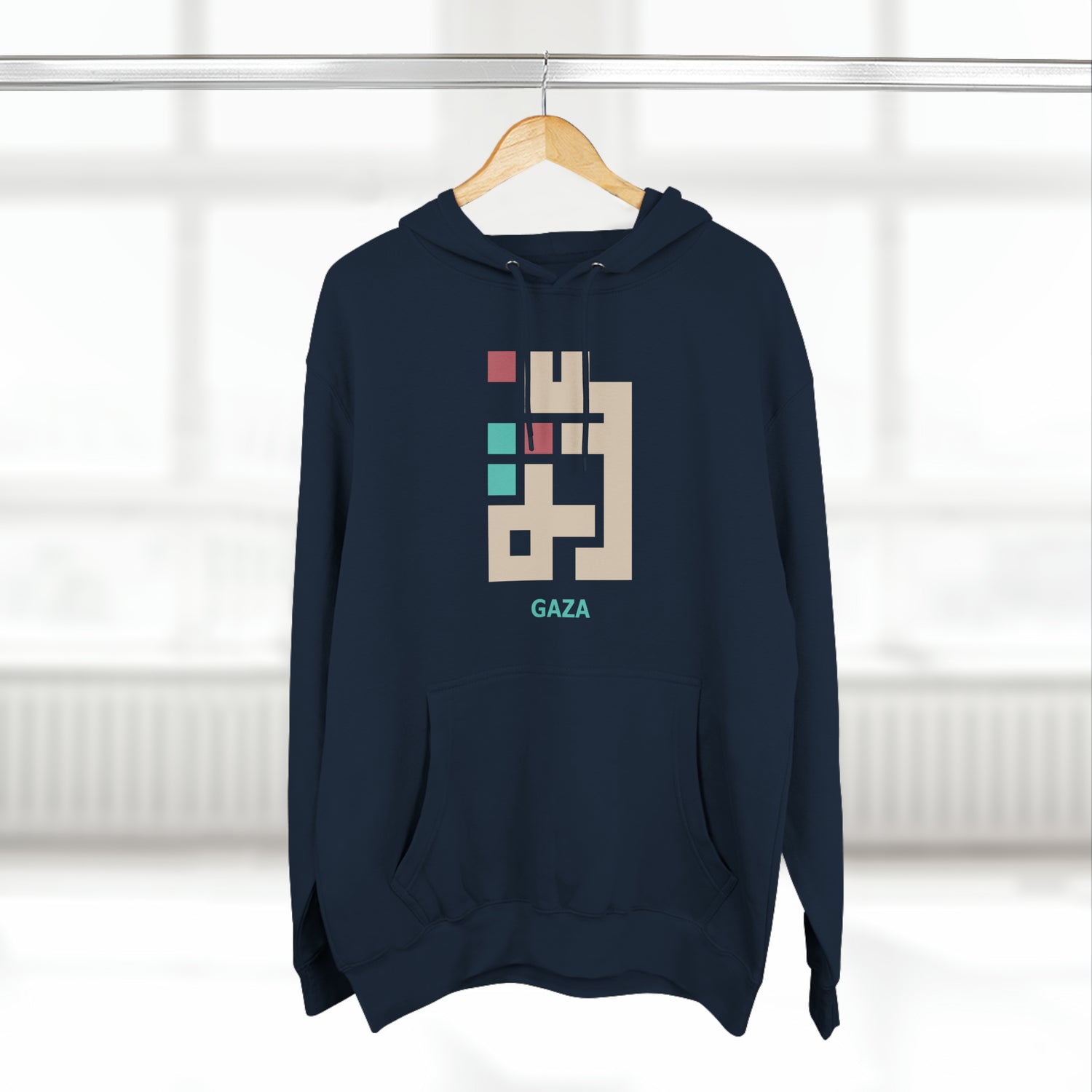 Gaza Kufic Unisex Premium Pullover Hoodie