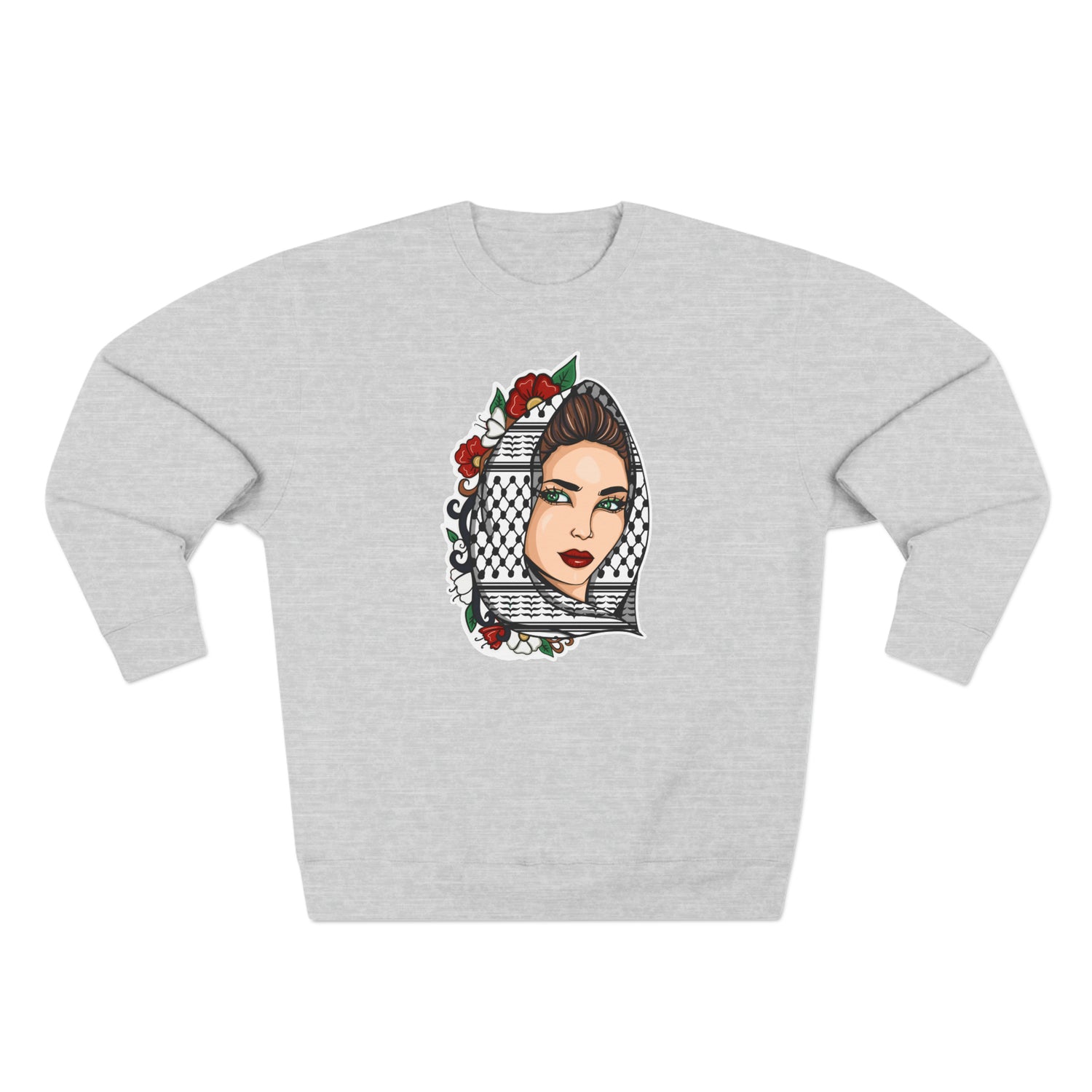 Palestinian Beauty Unisex Premium Crewneck Sweatshirt