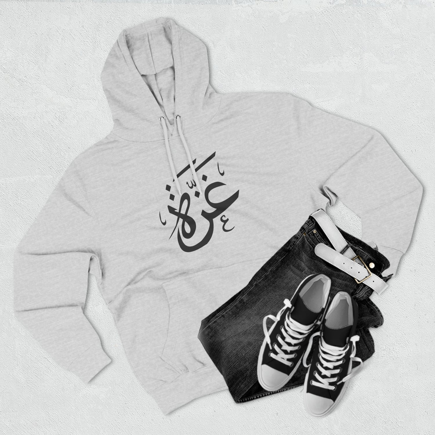 Gaza Calligraphic Unisex Premium Pullover Hoodie