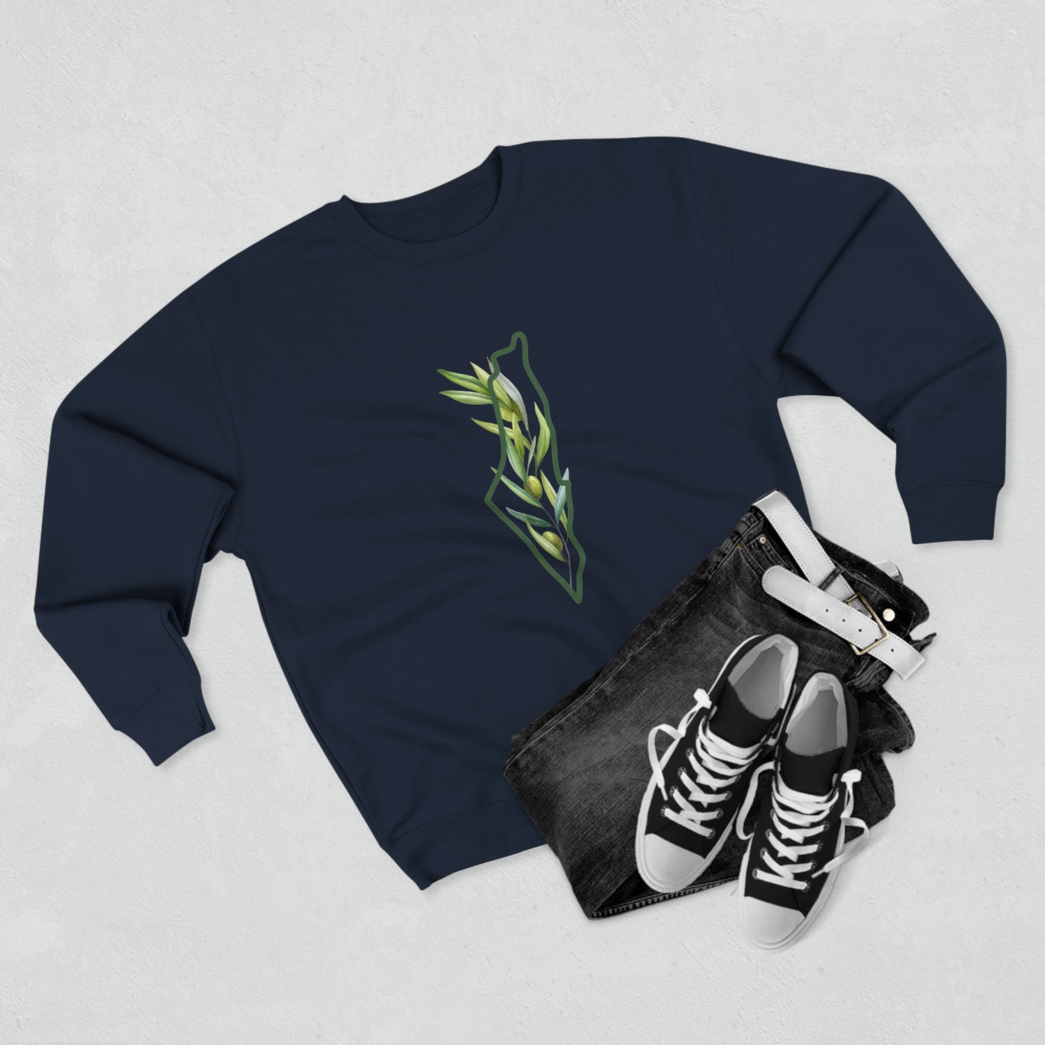 The Olive Branch Unisex Premium Crewneck Sweatshirt