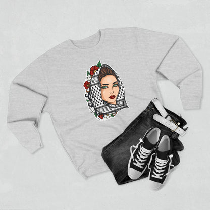 Palestinian Beauty Unisex Premium Crewneck Sweatshirt