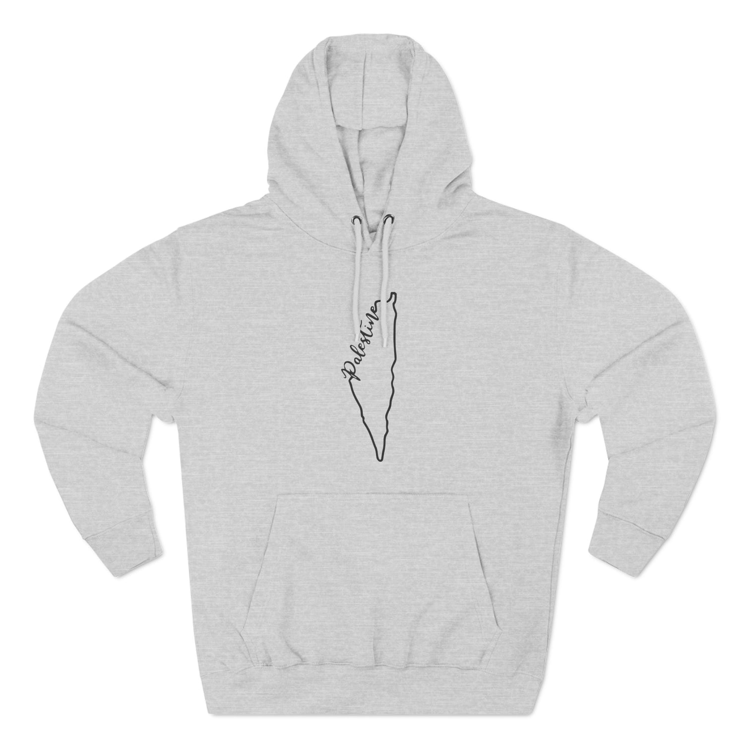 Palestine Map Outline Unisex Premium Pullover Hoodie