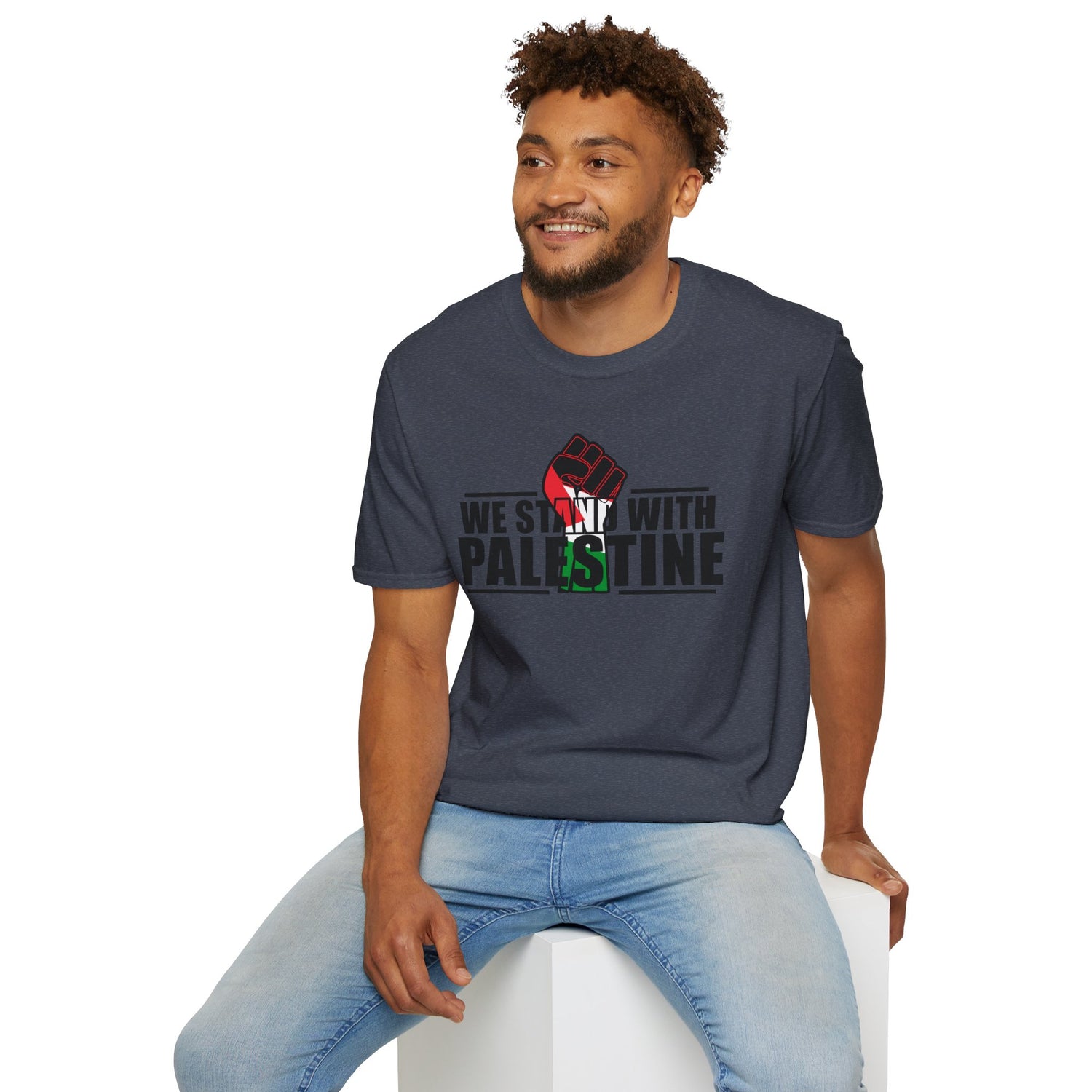 We stand with palestine Unisex Softstyle T-Shirt