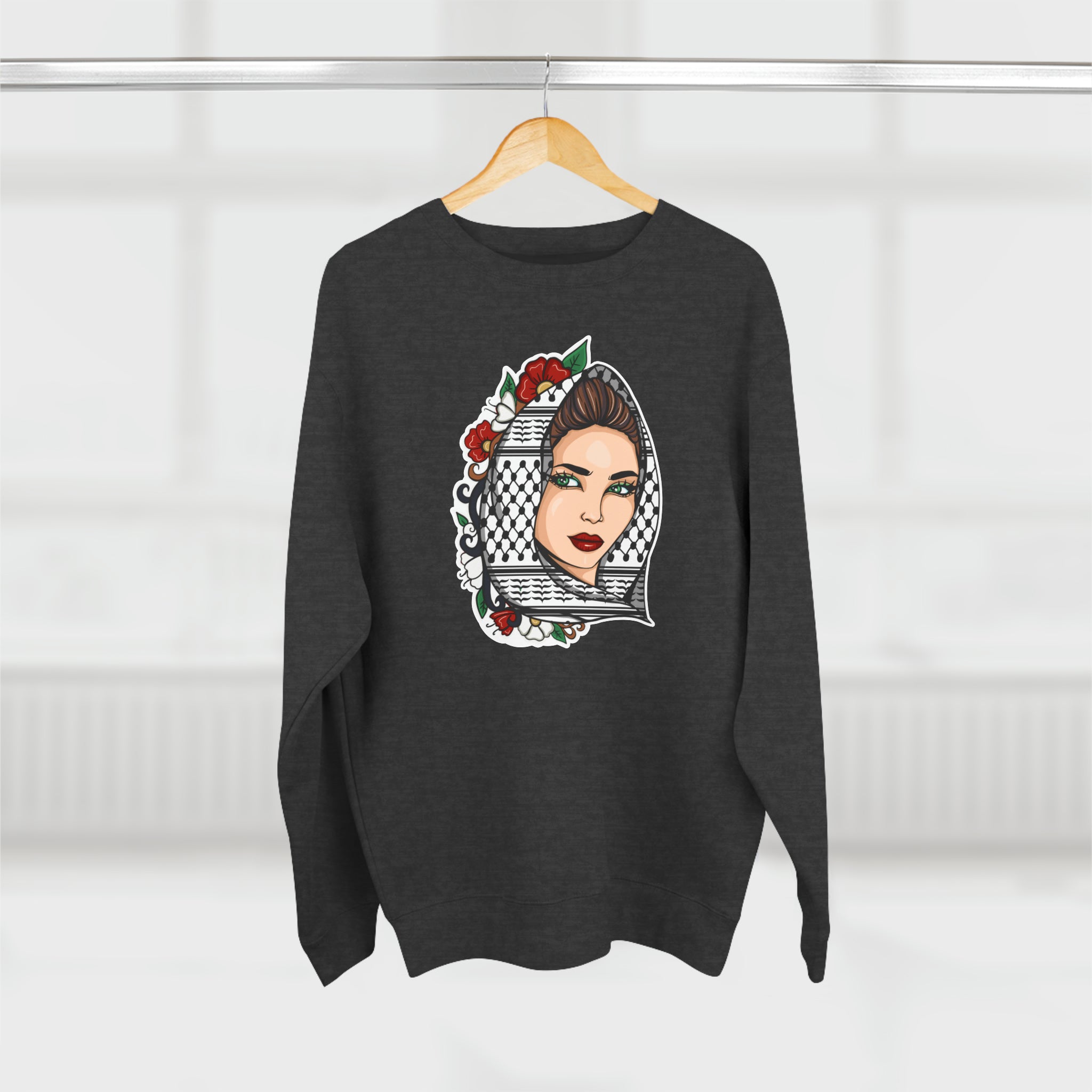 Palestinian Beauty Unisex Premium Crewneck Sweatshirt