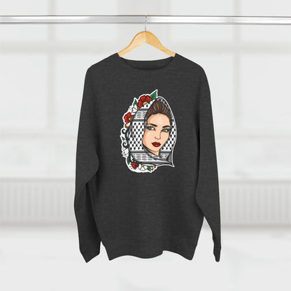 Palestinian Beauty Unisex Premium Crewneck Sweatshirt