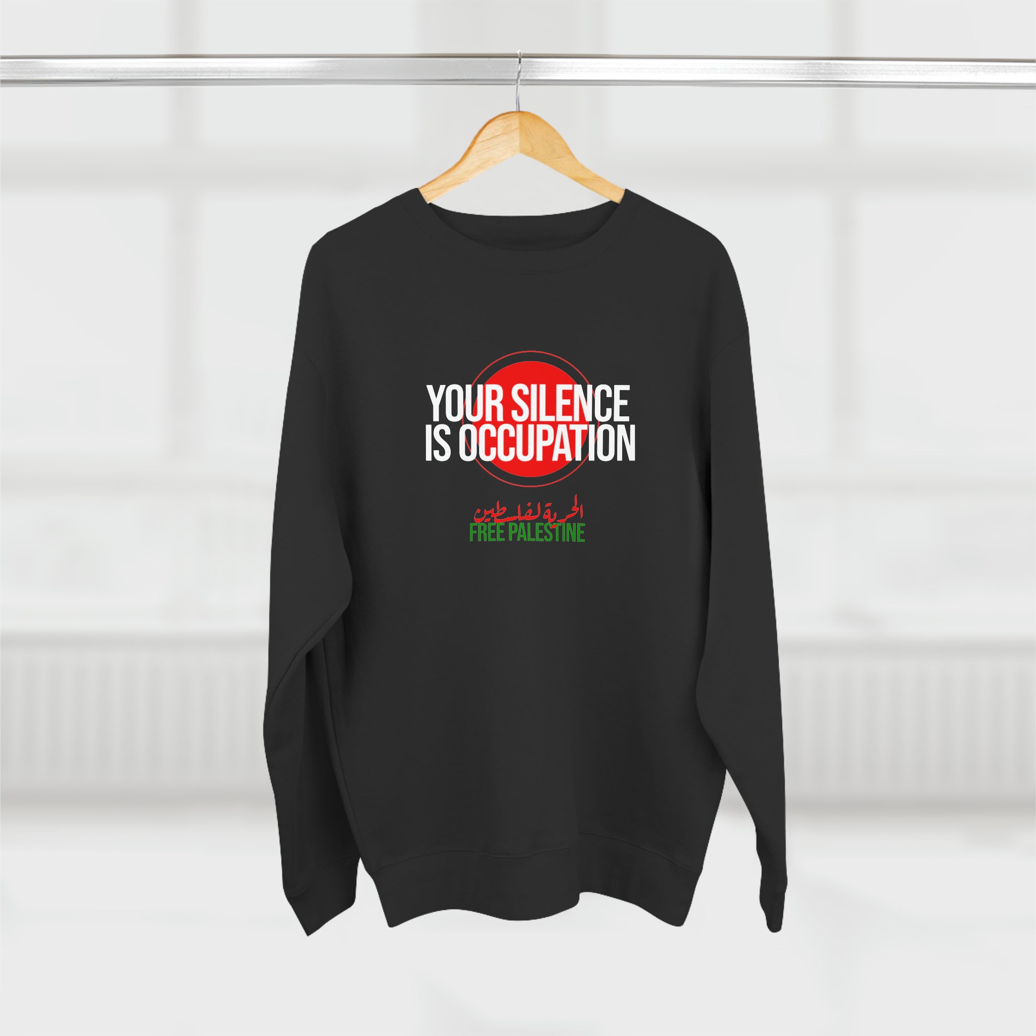 Silence is Occupation Unisex Premium Crewneck Sweatshirt