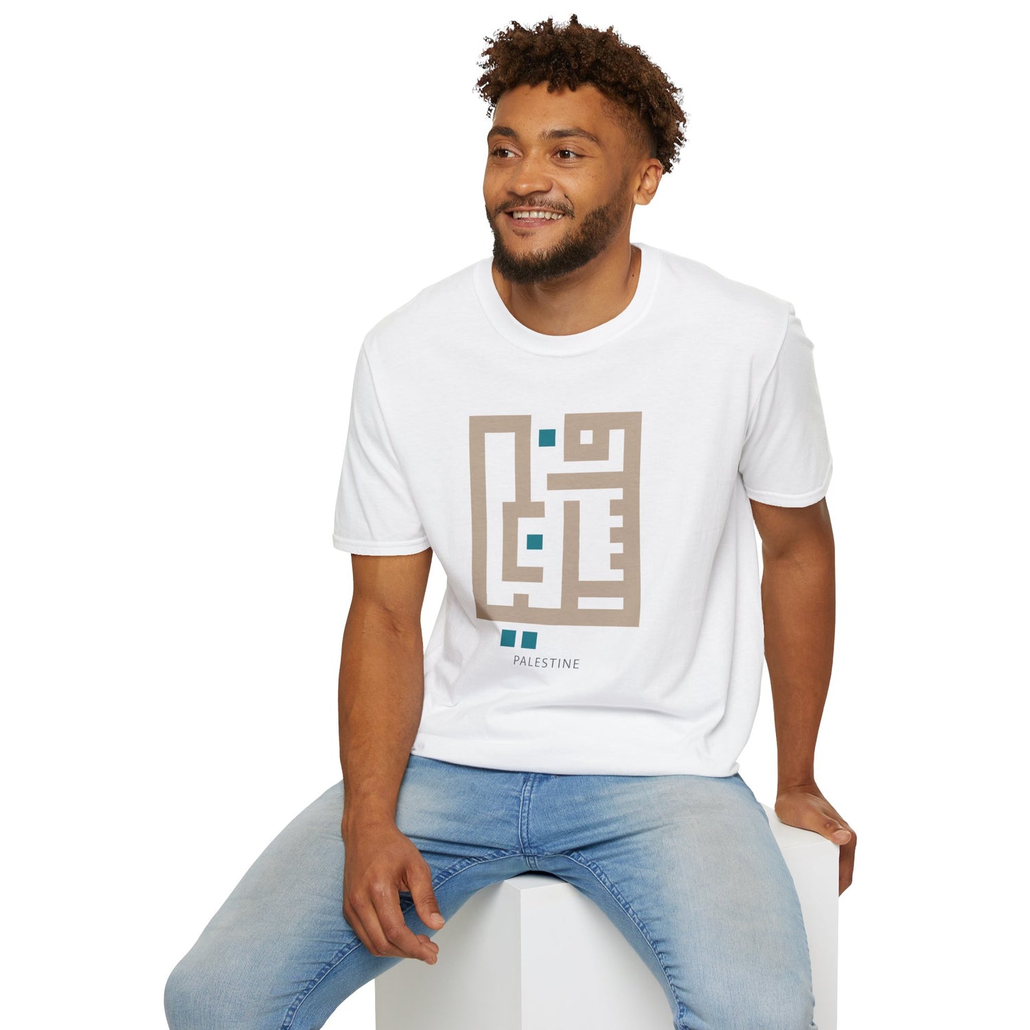 Palestine Kufic Softstyle Unisex T-Shirt