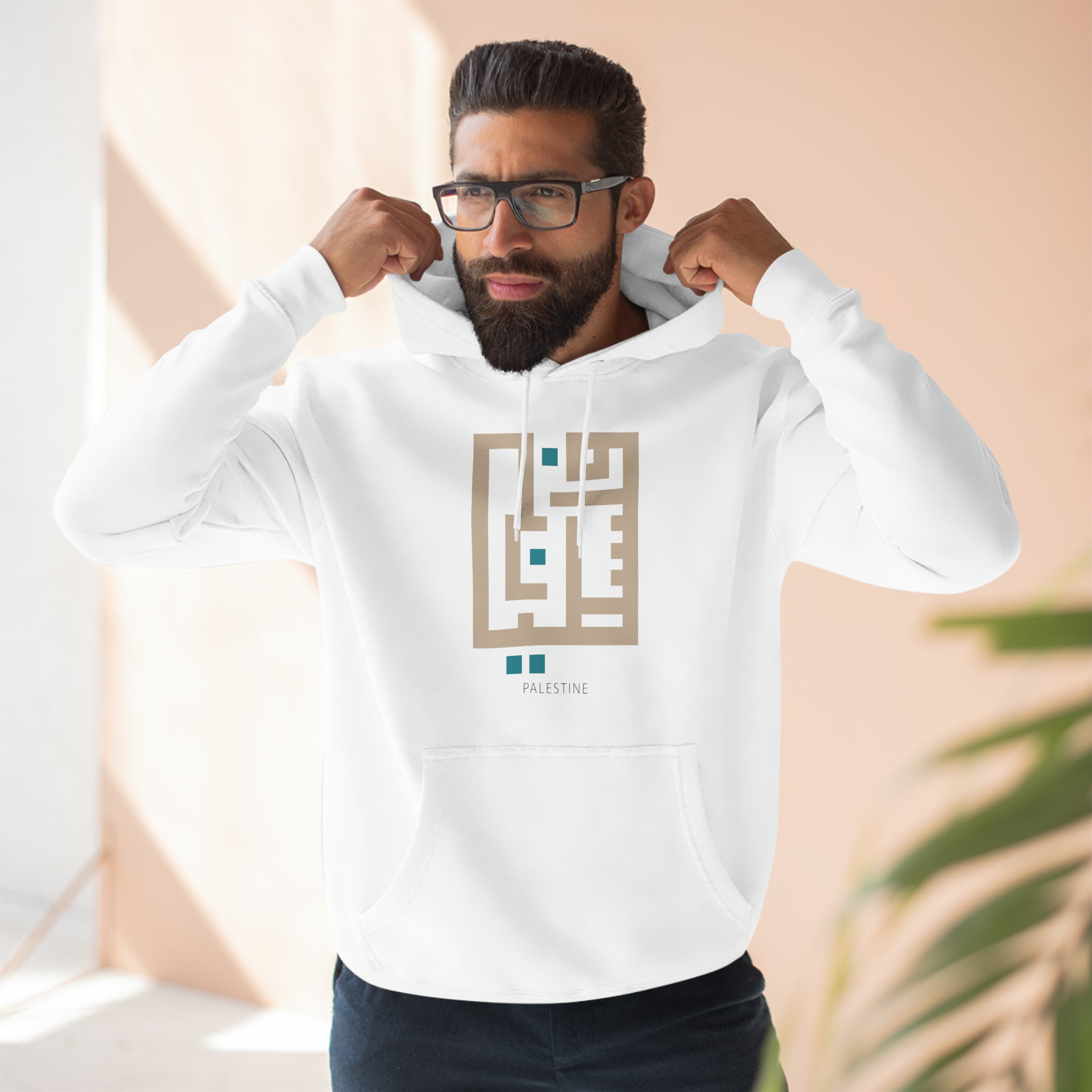 Palestine Kufic Unisex Premium Pullover Hoodie