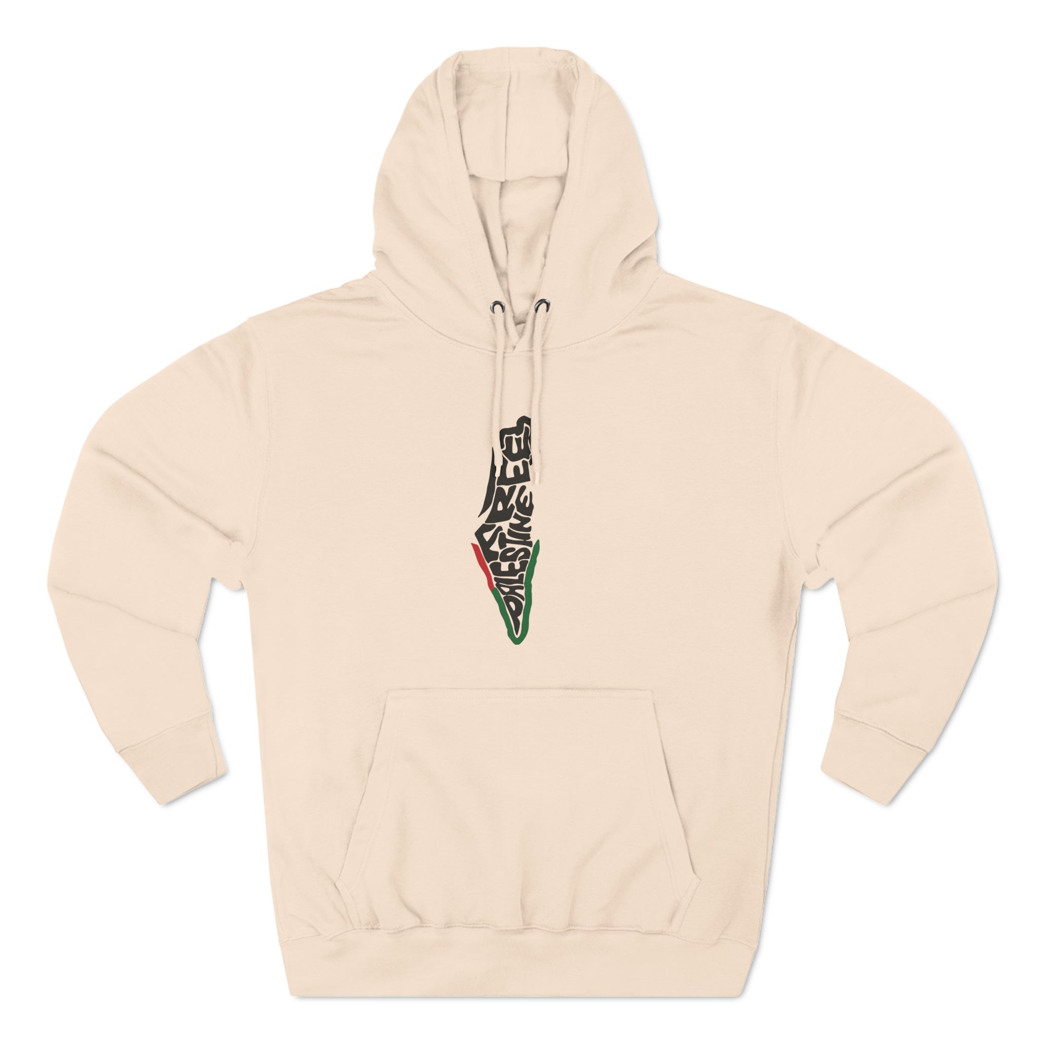 Free Palestine Map Unisex Premium Pullover Hoodie