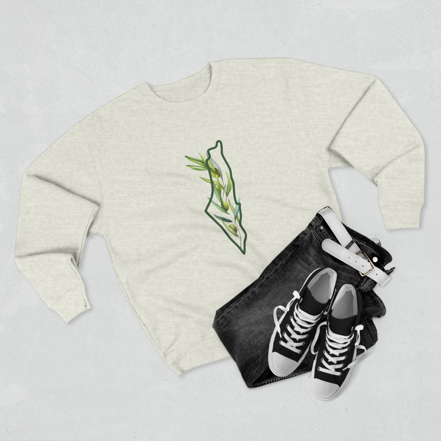 The Olive Branch Unisex Premium Crewneck Sweatshirt