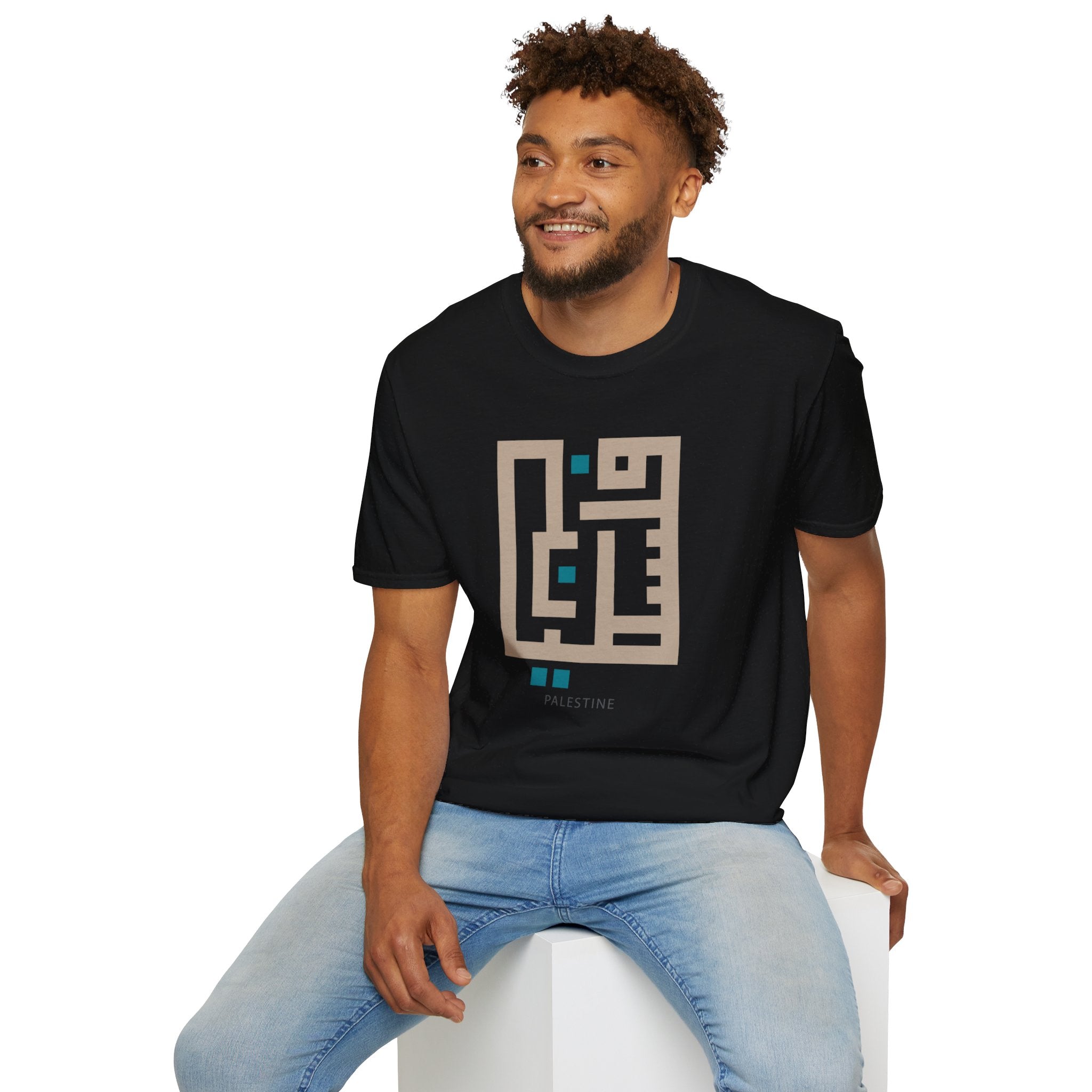 Palestine Kufic Softstyle Unisex T-Shirt