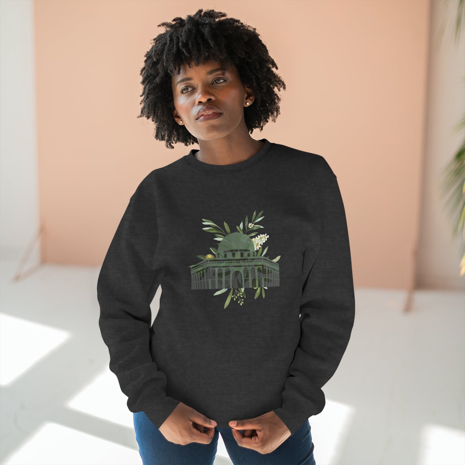 Jerusalem Olives Unisex Premium Crewneck Sweatshirt