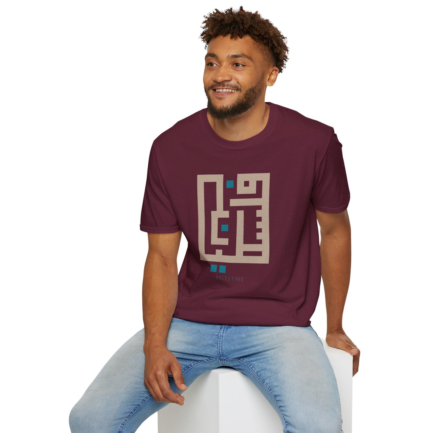 Palestine Kufic Softstyle Unisex T-Shirt