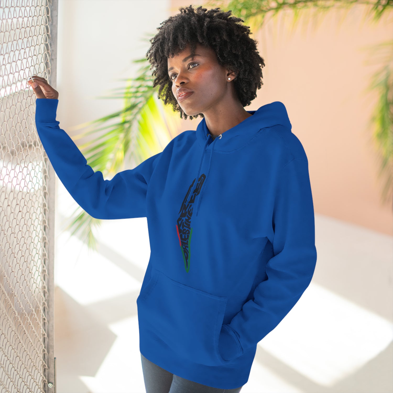 Free Palestine Map Unisex Premium Pullover Hoodie