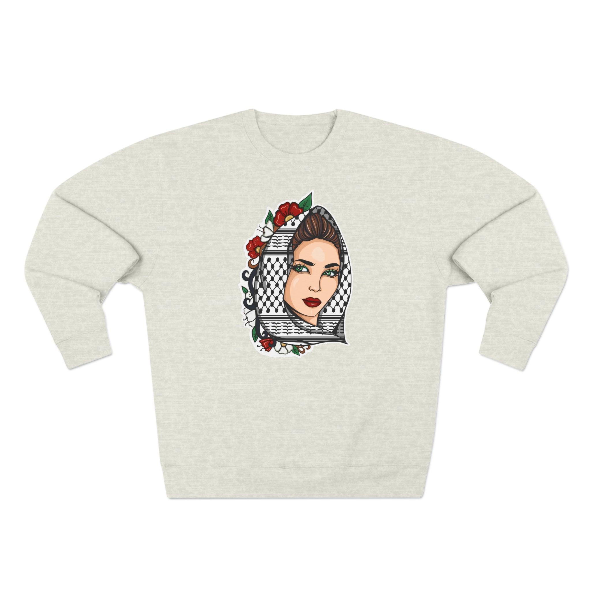 Palestinian Beauty Unisex Premium Crewneck Sweatshirt