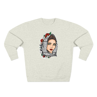 Palestinian Beauty Unisex Premium Crewneck Sweatshirt