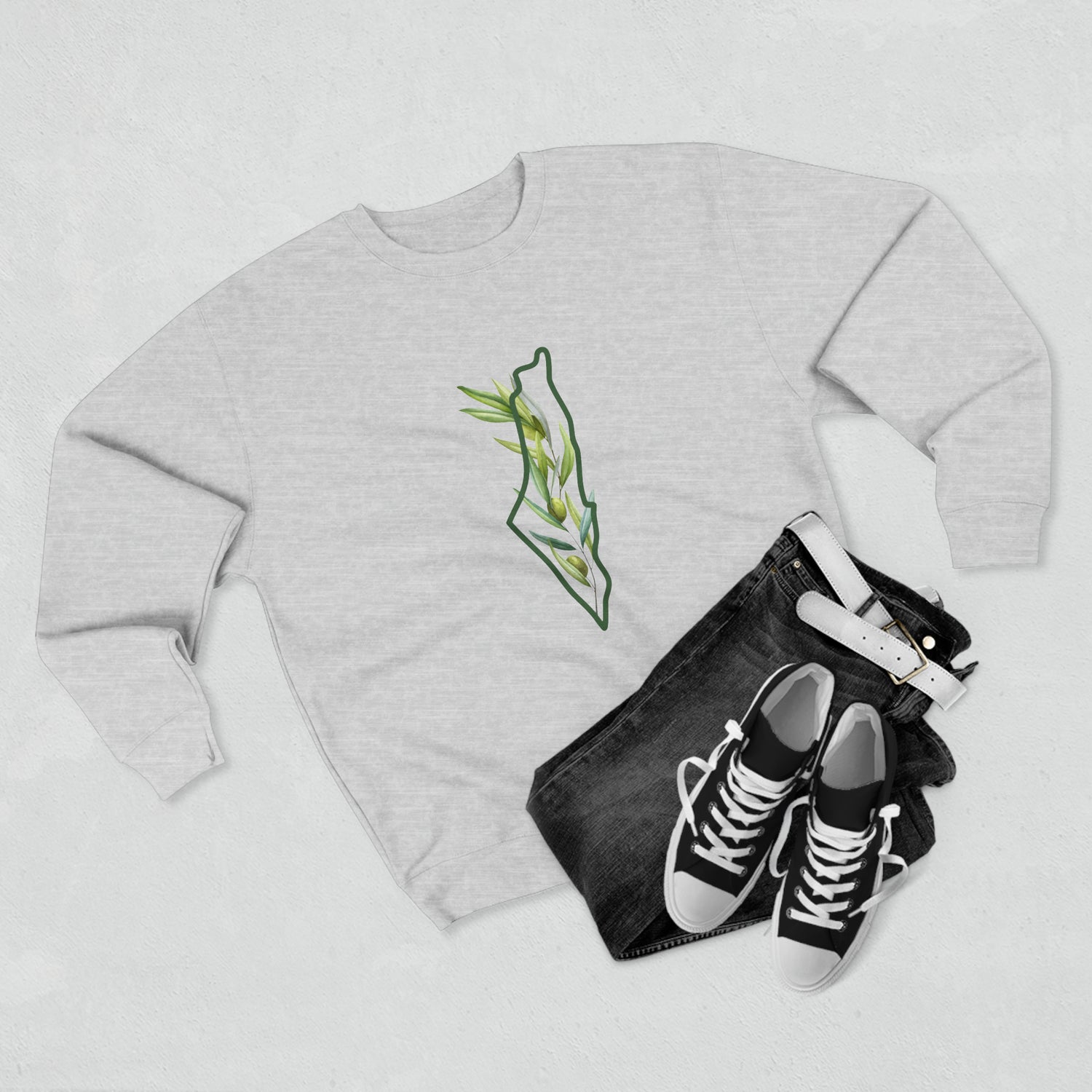 The Olive Branch Unisex Premium Crewneck Sweatshirt