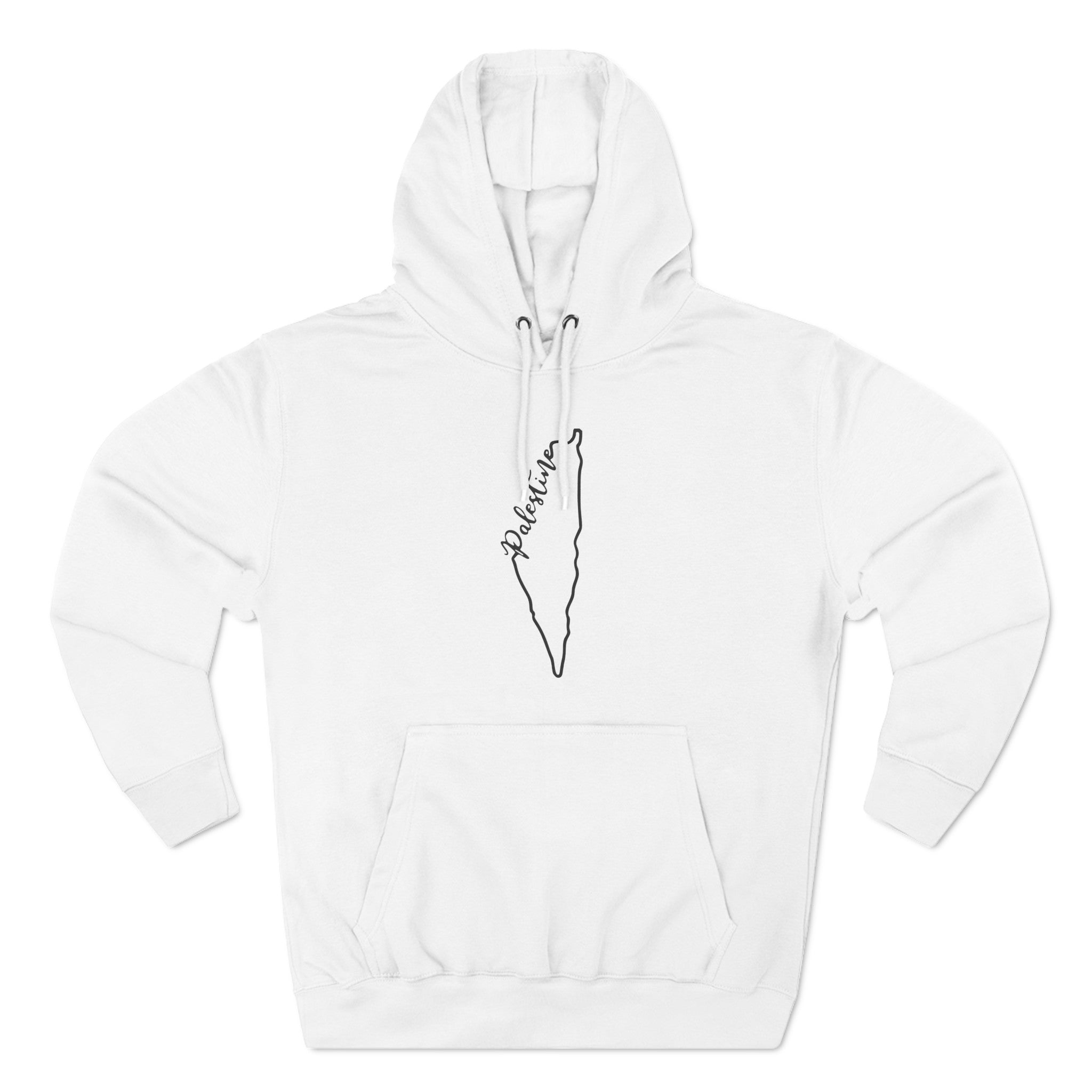 Palestine Map Outline Unisex Premium Pullover Hoodie