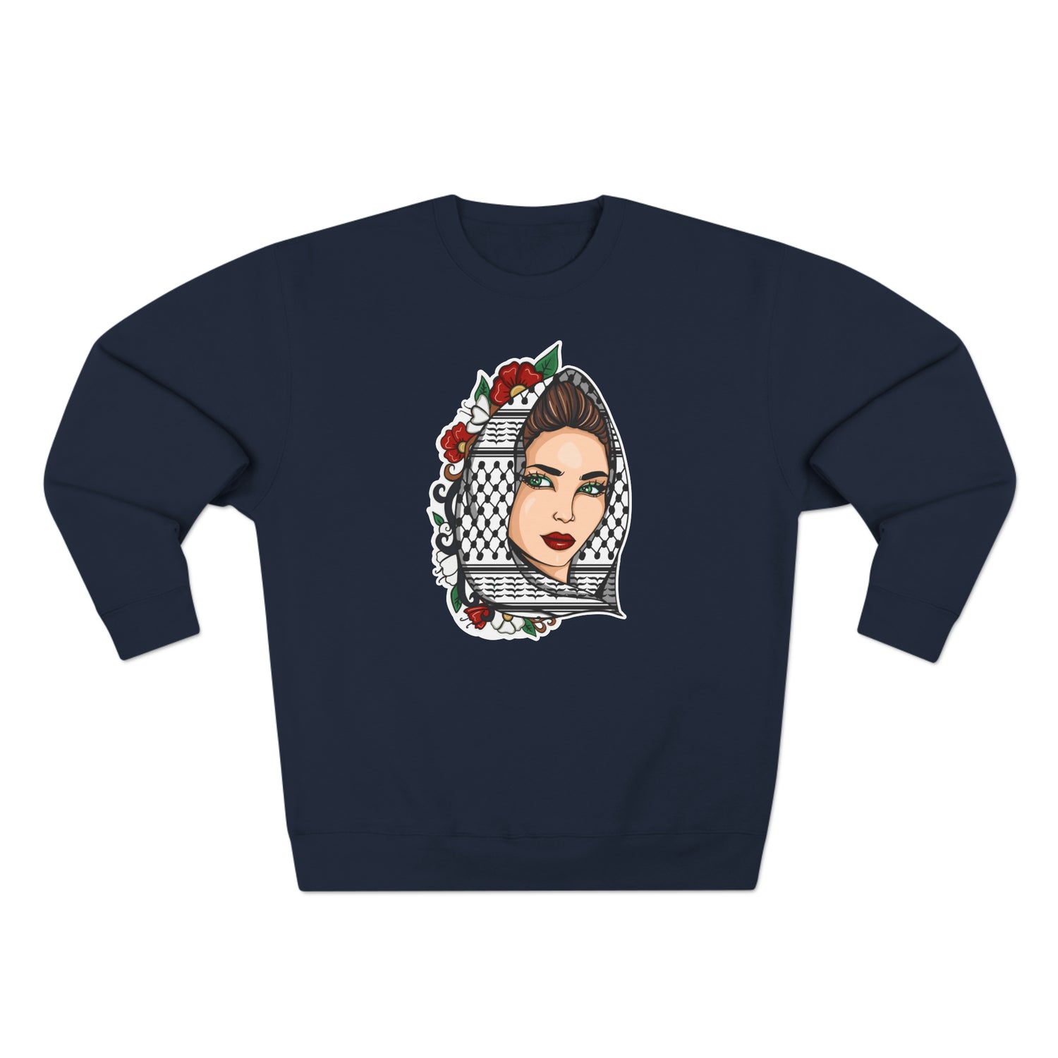 Palestinian Beauty Unisex Premium Crewneck Sweatshirt