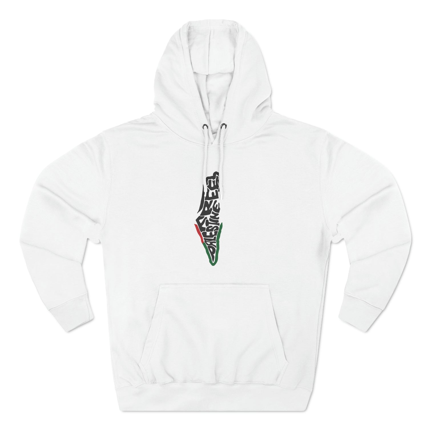 Free Palestine Map Unisex Premium Pullover Hoodie