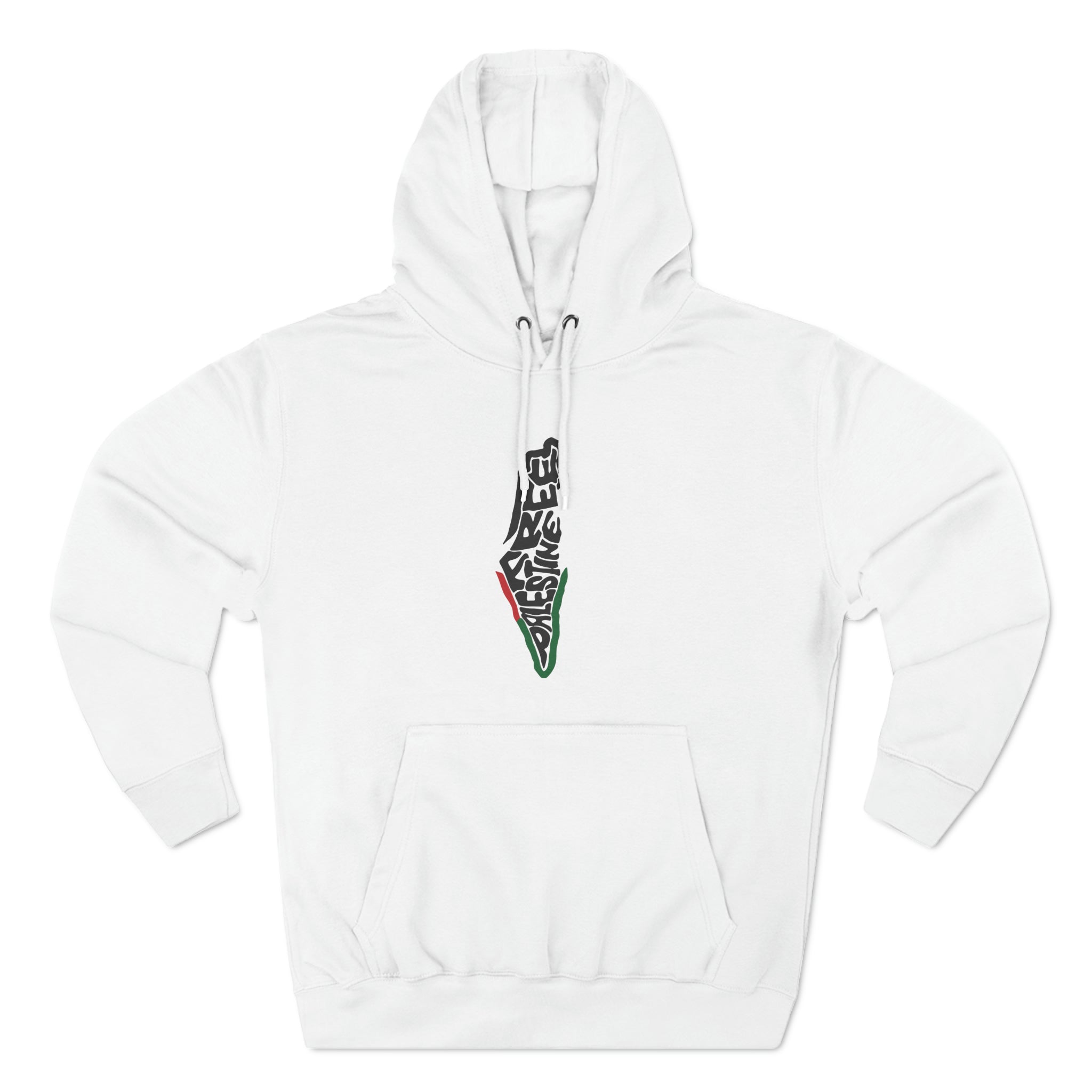 Free Palestine Map Unisex Premium Pullover Hoodie