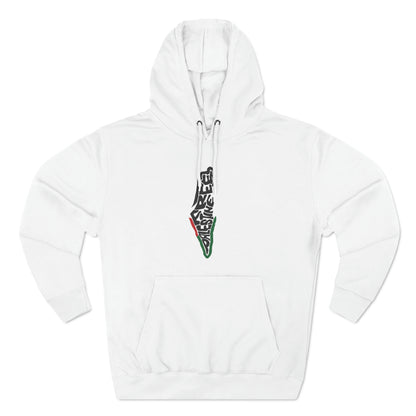 Free Palestine Map Unisex Premium Pullover Hoodie